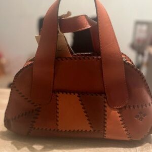 Patricia Nash Brown Leather Satchel